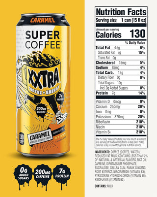 Super Coffee XXTRA, Caramel, 15oz (Pack of 12)