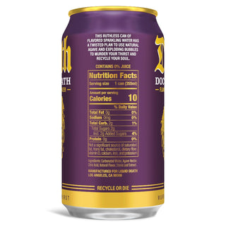 Liquid Death Sparkling Water, Doctor Death, 12oz (Pack of 12)