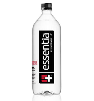 Essentia Ionized Alkaline 9.5 pH Bottled Water, 1 Liter, (Pack of 12)
