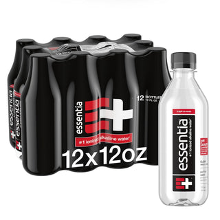 Essentia Ionized Alkaline 9.5 pH Bottled Water, 12 Ounce, (Pack of 12)