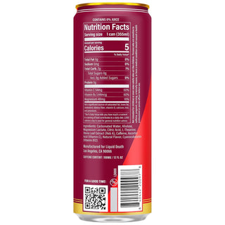 Liquid Death Sparkling Energy, Murder Mystery, 12oz (Pack of 12)