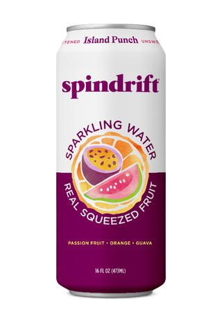 Spindrift Fruit Flavored Sparkling Water, Island Punch, 16oz (Pack of 12)