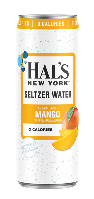 Hal's New York Seltzer Water, 6 Flavor Variety, 12oz Slim Cans - Multi-Pack