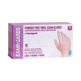 Examgards Handgards Vinyl Powder Free Large Glove, 100 Each, 10 Per Case