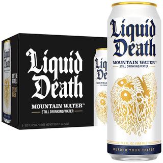 Liquid Death Still Water 19.2oz King Size (Pack of 12)