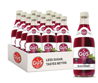 GuS Soda Dry Blackberry 12 oz (Pack of 12)
