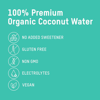 Once Upon a Coconut 100% Pure Coconut Water, 10.8oz (Pack of 12)