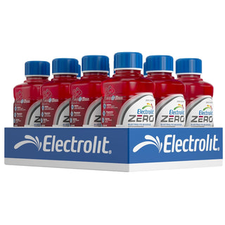 Electrolit ZERO Electrolyte Hydration Beverage, Fruit Punch, 21oz (Pack of 12)