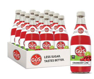 GuS Soda Cranberry Lime 12 Oz - Multi Pack