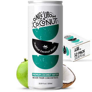 Once Upon a Coconut 100% Pure Coconut Water, 10.8oz (Pack of 12)