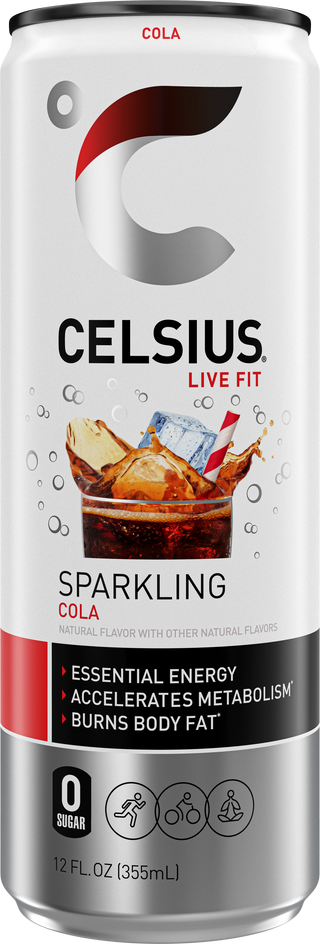 CELSIUS Sparkling Energy Drink, Cola, 12oz (Pack of 12)