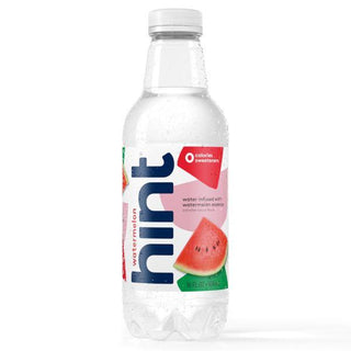 Hint Fruit-Infused Water, Watermelon, 16oz (Pack of 12)