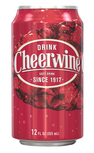 Cheerwine Cherry Soda 12oz Cans (Pack of 12)