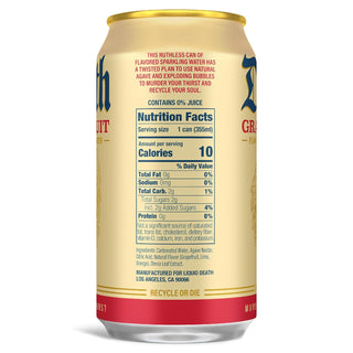 Liquid Death Flavored Sparkling Water, Grave Fruit, 12oz (Pack of 12)