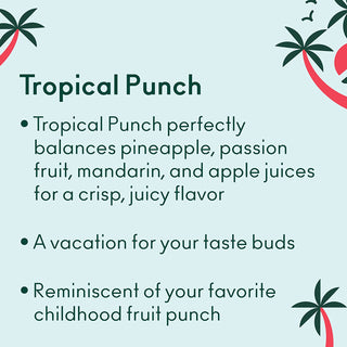 Olipop Sparkling Prebiotic Soda, Tropical Punch, 12oz (Pack of 12)