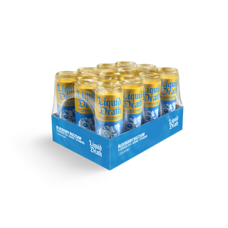 Liquid Death Iced Tea, Blueberry Buzzsaw, 19.2oz King Size (Pack of 12)