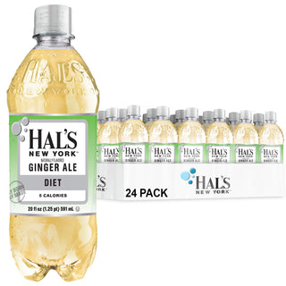 Hal's New York Diet Ginger Ale 20 Oz (24 Pack)