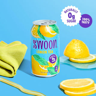 SWOON Sugar Free Iced Tea, Lemon, 12oz (Pack of 12)
