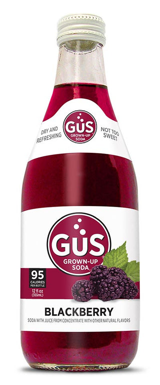 GuS Soda Dry Blackberry 12 oz (Pack of 12)
