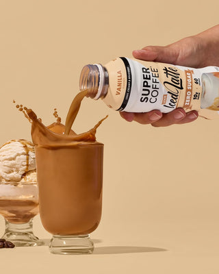 Super Coffee, Vanilla Latte, 12oz (Pack of 12)