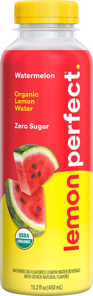 Lemon Perfect Lemon Water, Watermelon, 15.2oz (Pack of 12)