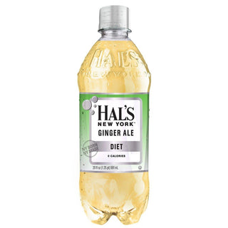 Hal's New York Diet Ginger Ale 20 Oz (24 Pack)