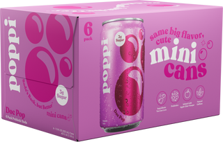 Poppi Prebiotic Soda, Doc Pop, 7.5oz Mini Cans - Multi-Pack