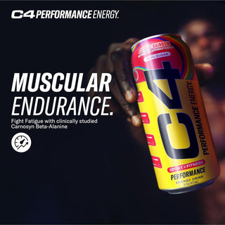 Cellucor C4 Performance Zero Sugar Energy Drink, Cosmic Rainbow, 16oz (Pack of 12)