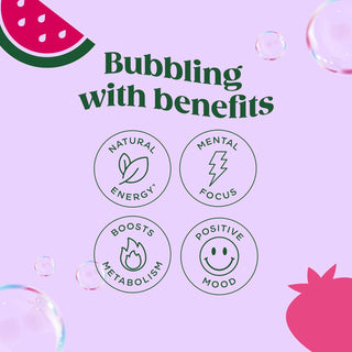 Bloom Sparkling Energy Drink, Strawberry Watermelon, 12oz (Pack of 12)