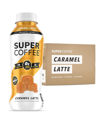 Super Coffee, Caramel Latte, 12oz (Pack of 12)