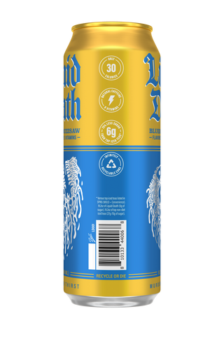 Liquid Death Iced Tea, Blueberry Buzzsaw, 19.2oz King Size (Pack of 12)