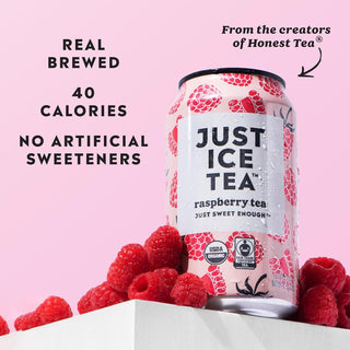 Just Ice Tea, Raspberry Tea, 12oz (Pack of 12)