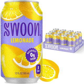 SWOON Sugar Free Lemonade, Classic Lemonade, 12oz (Pack of 12)