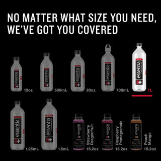 Essentia Ionized Alkaline 9.5 pH Bottled Water, 20oz (Pack of 24)