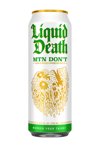 Liquid Death Sparkling Water, MTN Don't, 19.2oz (Pack of 12)