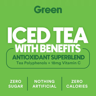 RYL Iced Tea, Green Tea, 16oz (Pack of 12)