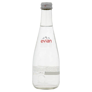 Evian Natural Spring Water, 11.1 Fl Oz Glass Bottles (Pack of 20)