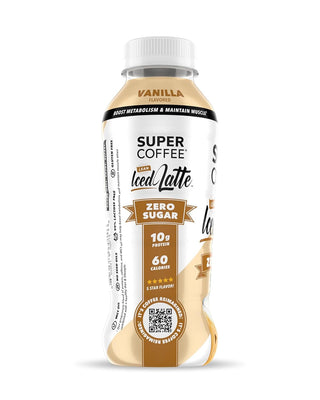Super Coffee, Vanilla Latte, 12oz (Pack of 12)