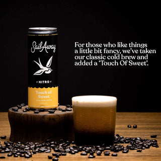 Sail Away Cold Brew Nitro Coffee, Touch of Sweet, 11.5oz (Pack of 12)