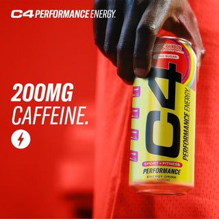 Cellucor C4 Performance Zero Sugar Energy Drink, Cosmic Rainbow, 16oz (Pack of 12)