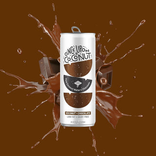 Once Upon a Coconut 100% Pure Coconut Water, Chocolate, 10.8oz (Pack of 12)