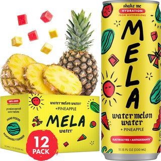 Mela Watermelon Water, Pineapple, 330ml / 11.15 oz (Pack of 12)