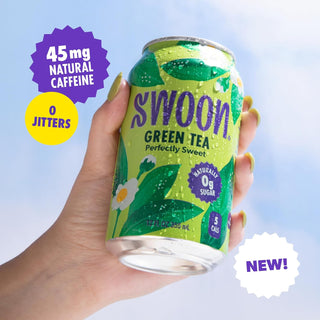 SWOON Sugar Free Iced Tea, Green Tea, 12oz (Pack of 12)