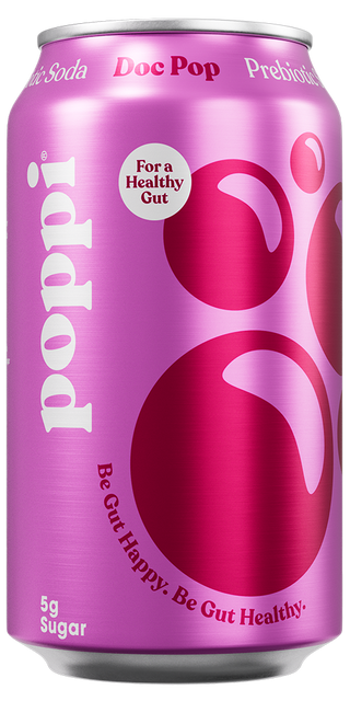 Poppi Prebiotic Soda, Doc Pop, 12oz (Pack of 12)