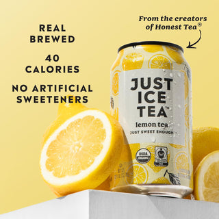 Just Ice Tea, Lemon Tea, 12oz (Pack of 12)