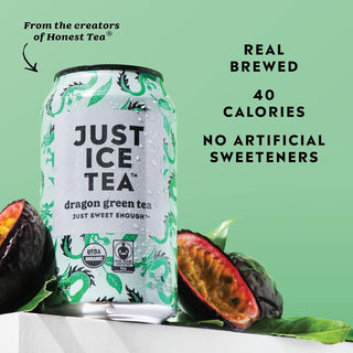 Just Ice Tea, Dragon Green Tea, 12oz (Pack of 12)