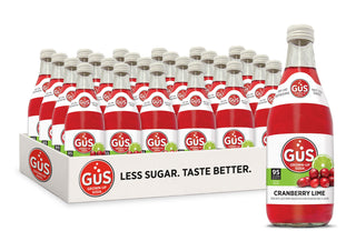 GuS Soda Cranberry Lime 12 Oz - Multi Pack