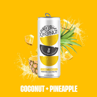 Once Upon a Coconut 100% Pure Coconut Water, Pineapple, 10.8oz (Pack of 12)