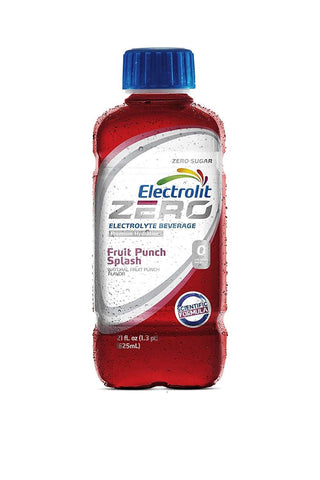 Electrolit ZERO Electrolyte Hydration Beverage, Fruit Punch, 21oz (Pack of 12)