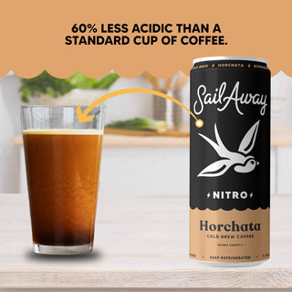 Sail Away Cold Brew Nitro Coffee, Horchata, 11.5oz (Pack of 12)